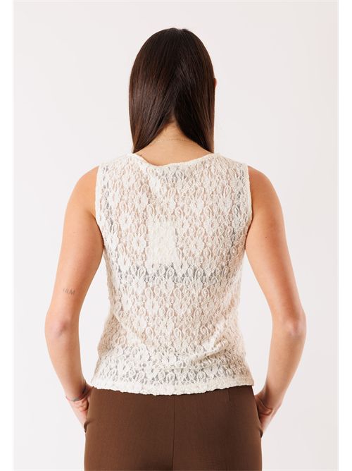 canotta in pizzo PE26036 MESANGE | PE26036PANNA