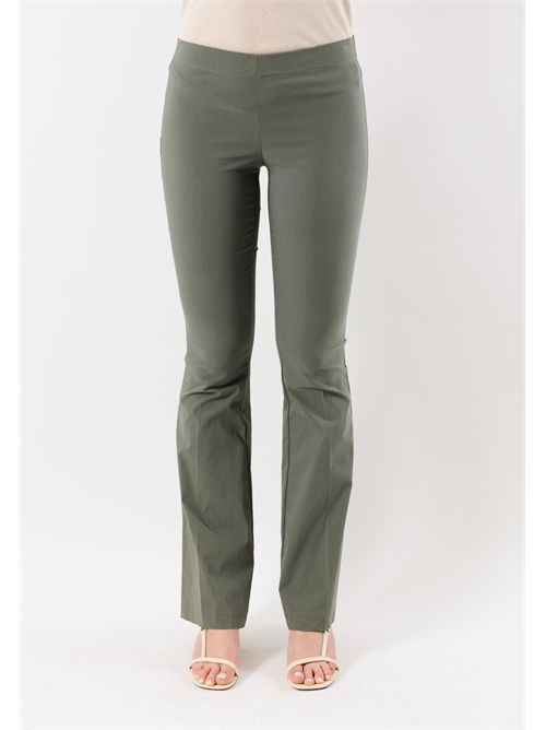 pantaloni bengalina zampa MESANGE | PE26090MILITARE