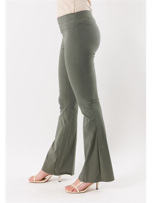 pantaloni bengalina zampa MESANGE | PE26090MILITARE