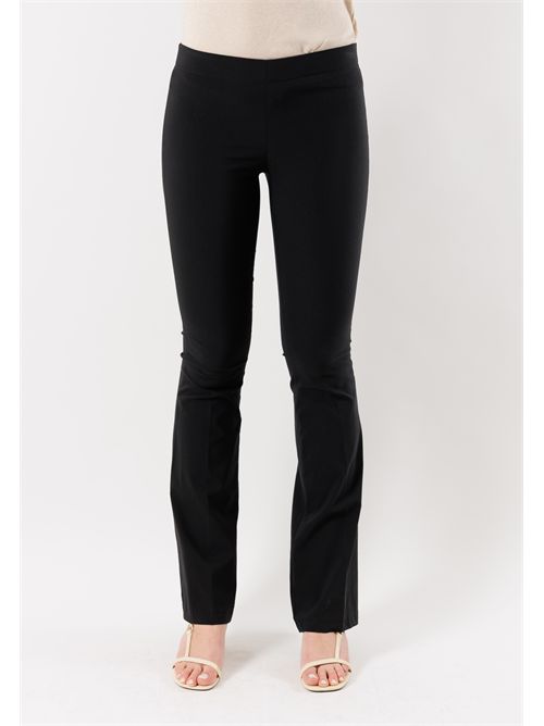 pantaloni bengalina zampa MESANGE | PE26090NERO