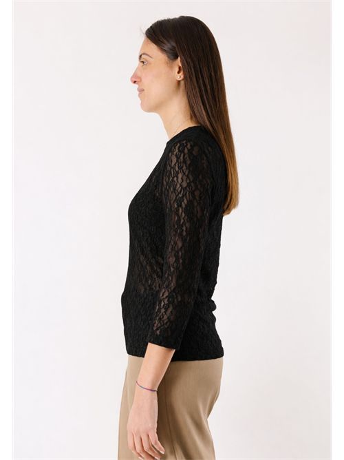 maglia in pizzo PE26142 MESANGE | PE26142NERO