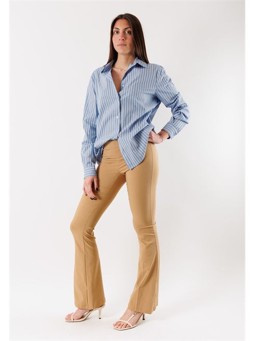 camicia riga MESANGE | PE26162CELESTE