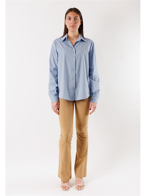 camicia riga MESANGE | PE26162CELESTE