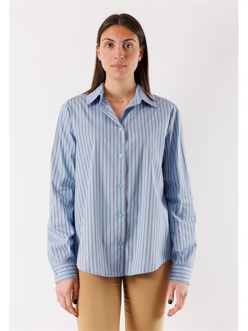 camicia riga MESANGE | PE26162CELESTE
