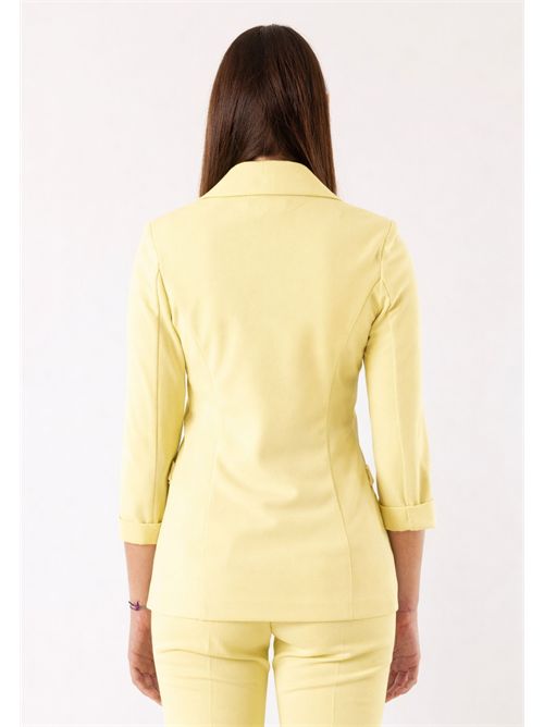 completo giacca d/petto pant zampa PE26167 MESANGE | PE26167GIALLO