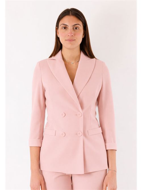 completo giacca d/petto pant zampa PE26167 MESANGE | PE26167NUDE