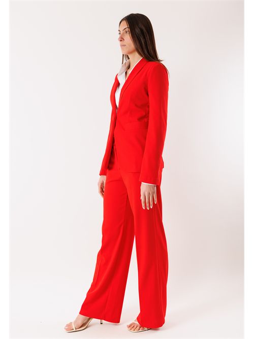 jacket and wide-leg pants set PE26168 MESANGE | PE26168ROSSO