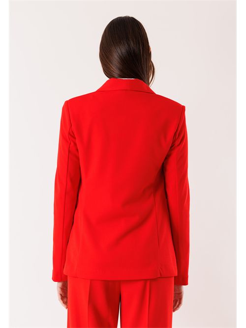 jacket and wide-leg pants set PE26168 MESANGE | PE26168ROSSO