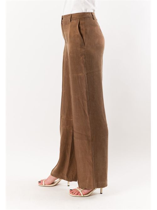 pantalone palazzo PE26242 MESANGE | PE26242MARRONE
