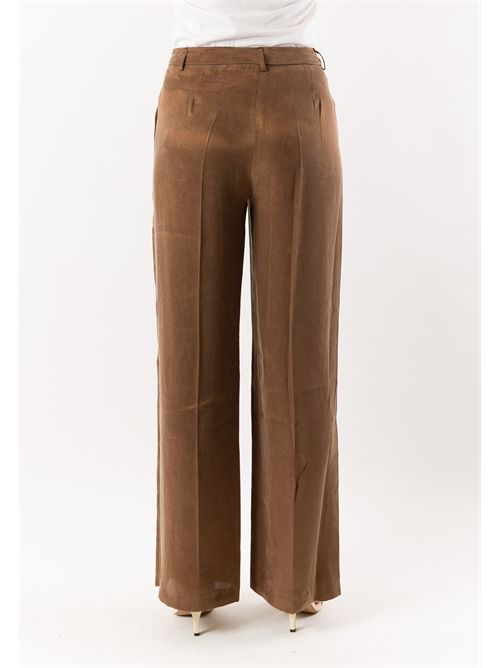 pantalone palazzo PE26242 MESANGE | PE26242MARRONE