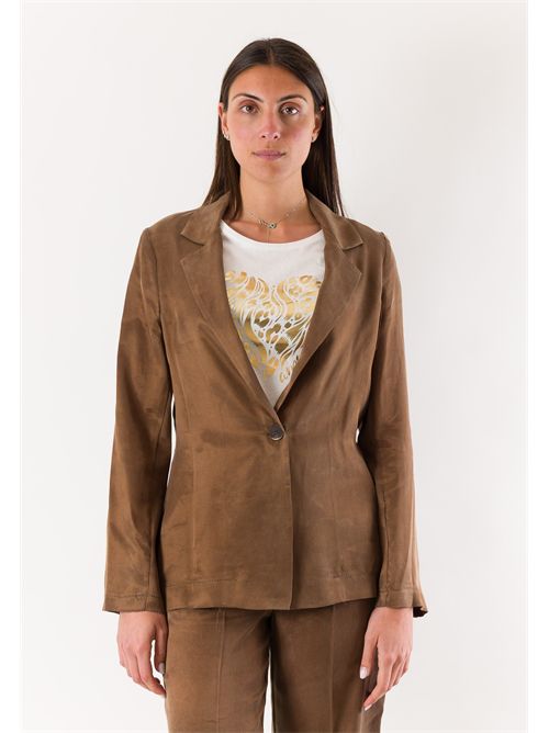 giacca a un bottone PE26243 MESANGE | PE26243MARRONE