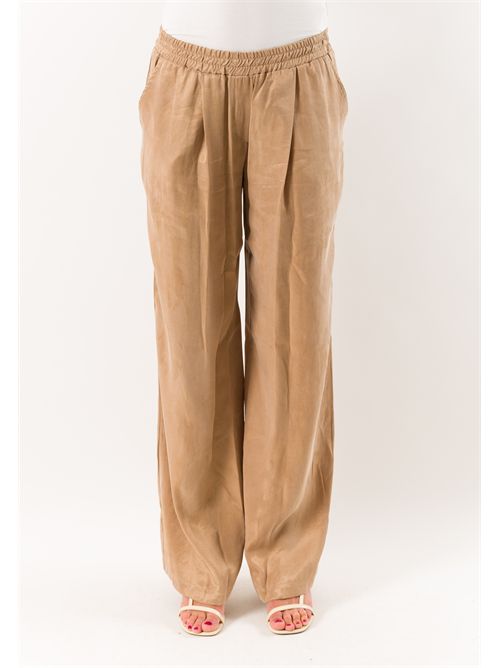 pants with elastic waistband PE26256 MESANGE | PE26256SABBIA