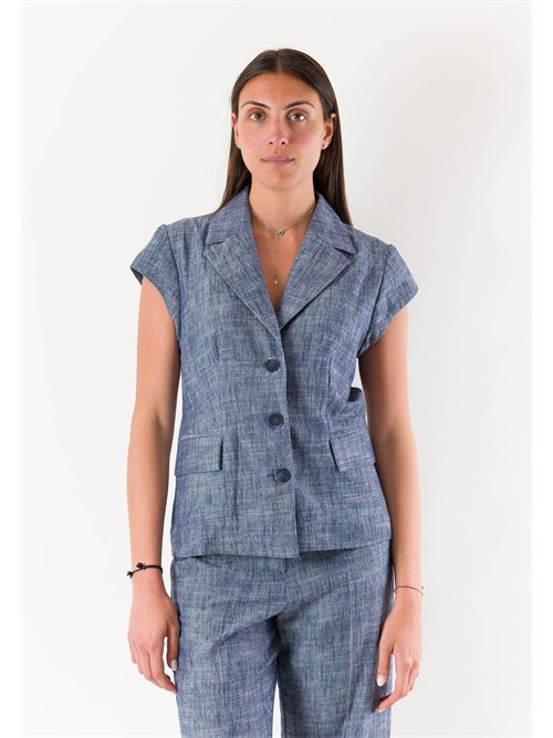 giacca 3 bottoni mezza manica PE26260 MESANGE | PE26260JEANS
