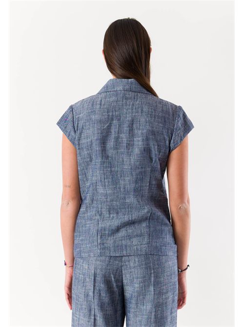 giacca 3 bottoni mezza manica PE26260 MESANGE | PE26260JEANS