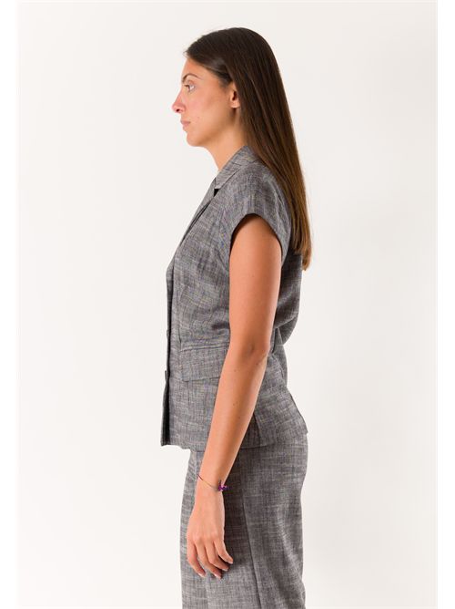 3-button half-sleeve jacket PE26260 MESANGE | PE26260NERO