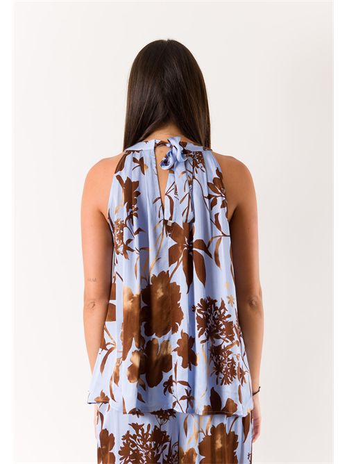 fantasy top with halter neckline PE26270 MESANGE | PE26270CIEL-MORO