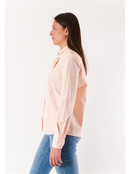 camicia tinta unita con fiocco sul collo RN3000 MESANGE | RN3000ROSA
