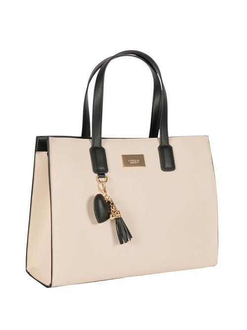 2SAFIA Two-Tone Shopper Bag MORGAN DE TOI | 2SAFIAIVOIRE