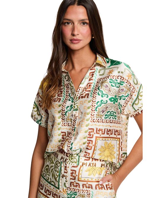 Patterned short-sleeve shirt CUBA.F (FRENCH SIZES) MORGAN DE TOI | CUBA.FMULTICOLORE