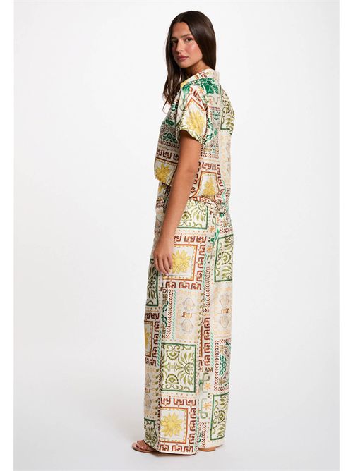 Patterned short-sleeve shirt CUBA.F (FRENCH SIZES) MORGAN DE TOI | CUBA.FMULTICOLORE