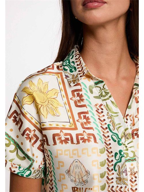 Patterned short-sleeve shirt CUBA.F (FRENCH SIZES) MORGAN DE TOI | CUBA.FMULTICOLORE