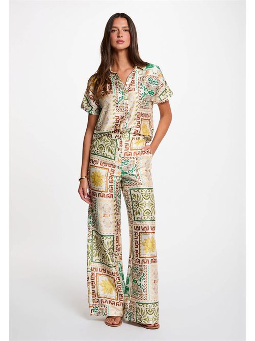 Patterned short-sleeve shirt CUBA.F (FRENCH SIZES) MORGAN DE TOI | CUBA.FMULTICOLORE