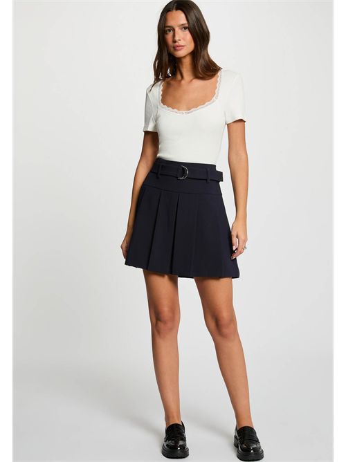 T-shirt with lace inserts DAMOUR MORGAN DE TOI | DAMOURBLANC