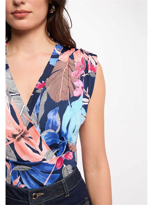 Top incrocio fantasia floreale DBARNA MORGAN DE TOI | DBARNAMULTICOLORE