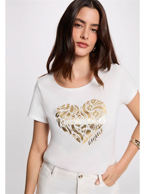 T-shirt with heart graphic DINOU MORGAN DE TOI | DINOUBLANC