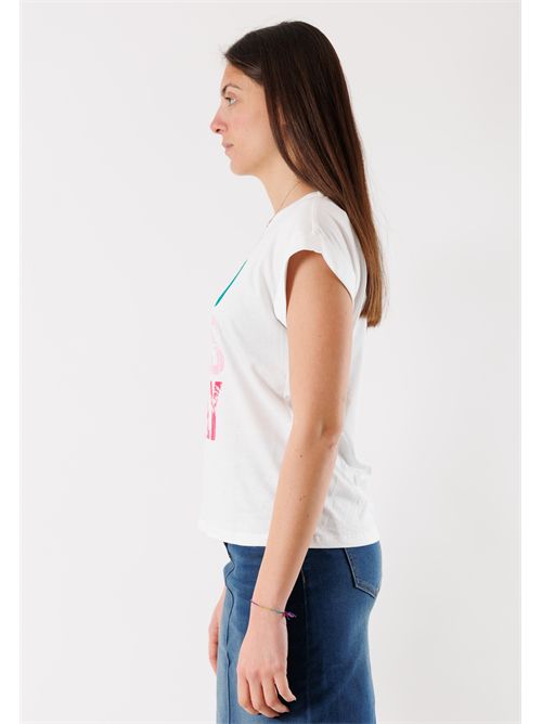 T-shirt con scritta multicolore DONLY MORGAN DE TOI | DONLYBLANC