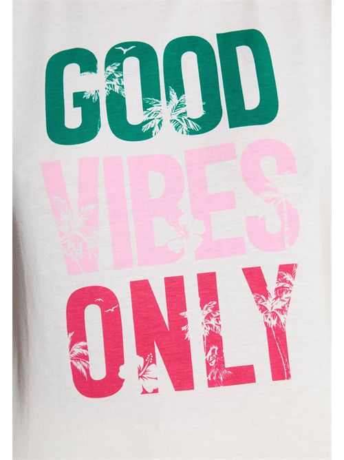 T-shirt con scritta multicolore DONLY MORGAN DE TOI | DONLYBLANC