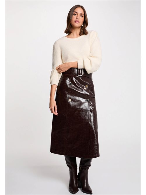 Gonna lunga effetto pelle lucida JADYNA ( TAGLIE FRANCESI ) MORGAN DE TOI | JADYNAPRUNE