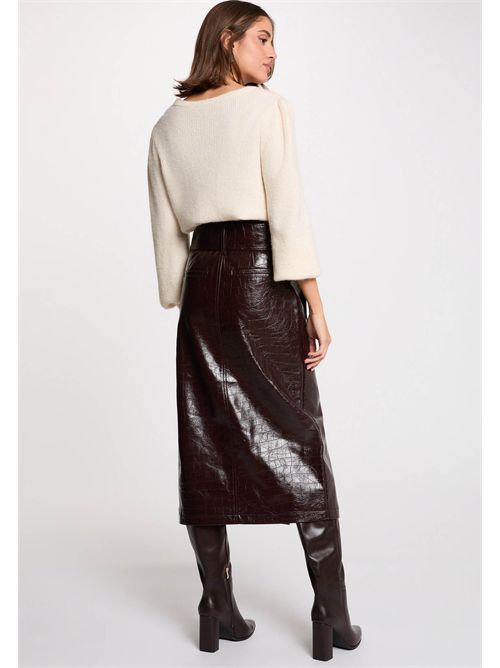 Gonna lunga effetto pelle lucida JADYNA ( TAGLIE FRANCESI ) MORGAN DE TOI | JADYNAPRUNE