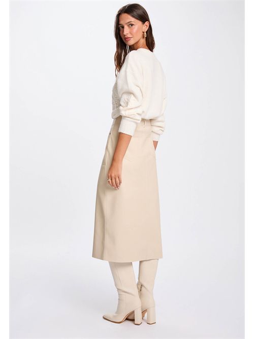 Gonna longuette effetto pelle JILFIT MORGAN DE TOI | JILFITCREME