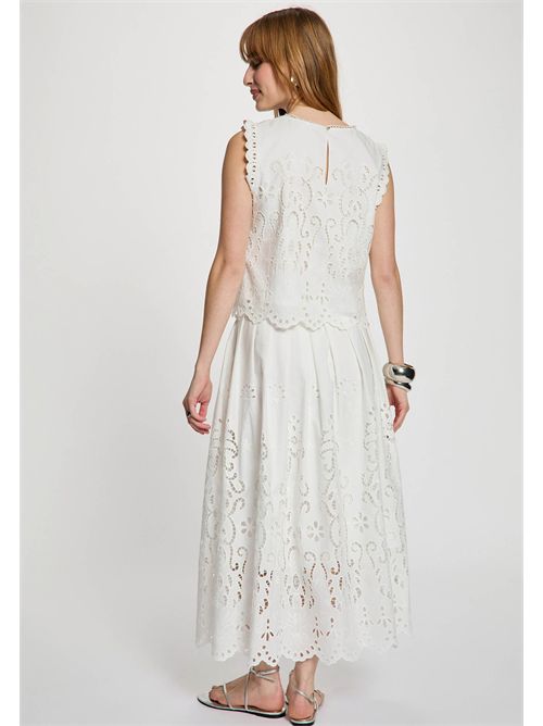 Gonna lunga con ricami JUPON ( TAGLIE FRANCESI ) MORGAN DE TOI | JUPONBLANC