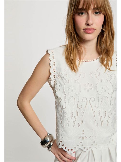 Gonna lunga con ricami JUPON ( TAGLIE FRANCESI ) MORGAN DE TOI | JUPONBLANC