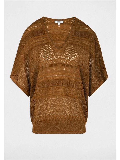 MCRISSA short-sleeve sweater MORGAN DE TOI | MCRISSACAMEL