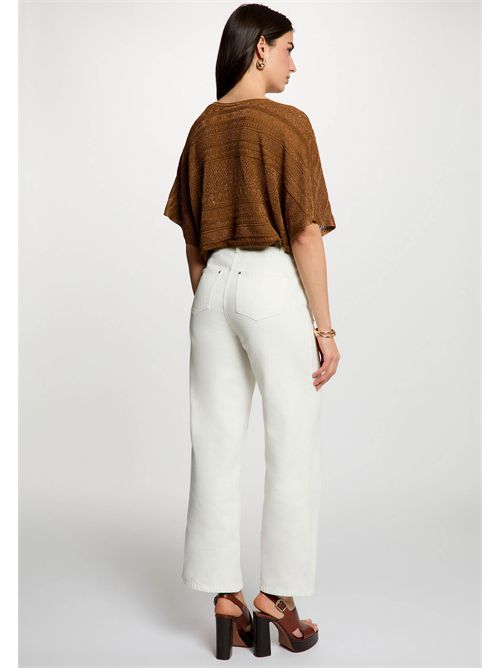 MCRISSA short-sleeve sweater MORGAN DE TOI | MCRISSACAMEL