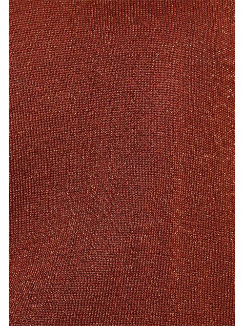 Half-sleeve sweater with cut-out details MCRISTAL MORGAN DE TOI | MCRISTALMARRON COGNAC