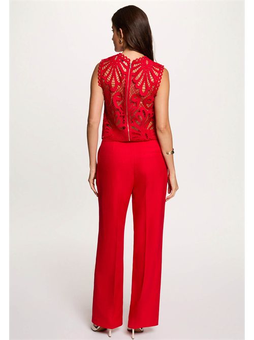 Sleeveless top with embroidery OSLA (FRENCH SIZES) MORGAN DE TOI | OSLAROUGE