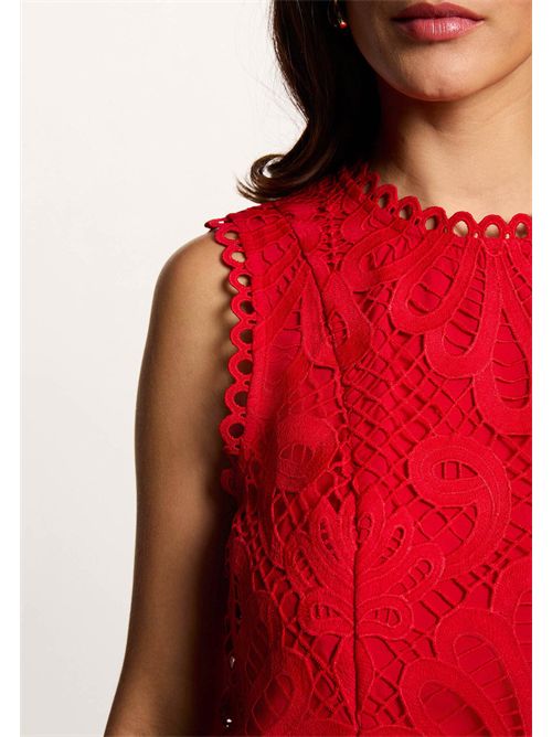 Sleeveless top with embroidery OSLA (FRENCH SIZES) MORGAN DE TOI | OSLAROUGE