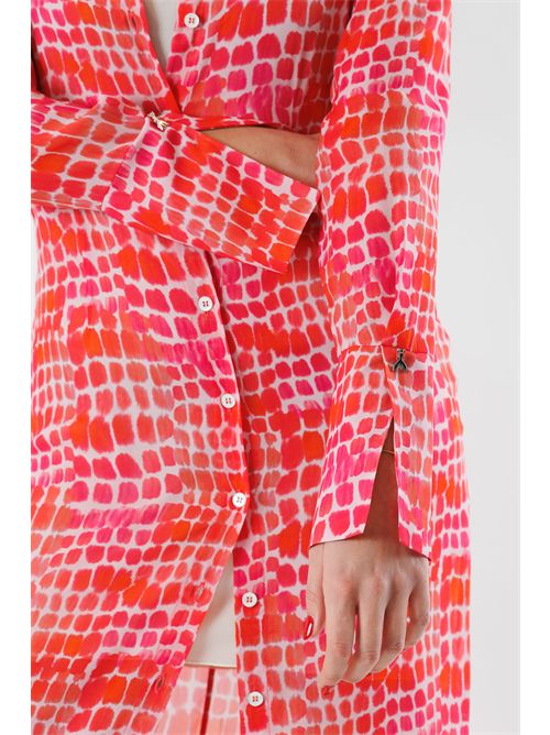 Flowy printed shirt dress 8A1662A725 PATRIZIA PEPE | 8A1662A725FG61