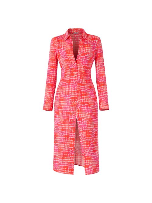 Flowy printed shirt dress 8A1662A725 PATRIZIA PEPE | 8A1662A725FG61