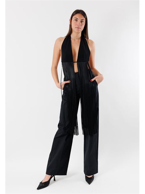 Elegant top with fringe 8F0125A6F5 PATRIZIA PEPE | 8F0125A6F5K103