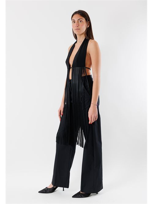 Elegant top with fringe 8F0125A6F5 PATRIZIA PEPE | 8F0125A6F5K103