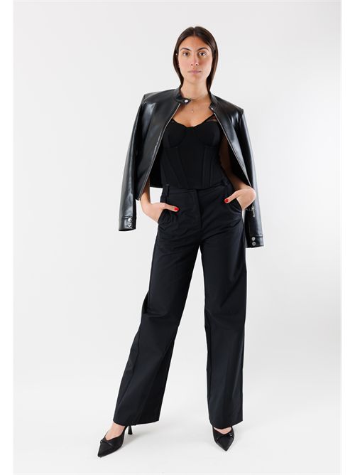 Elegant stretch palazzo pants 8P0825A716 PATRIZIA PEPE | 8P0825A716K103