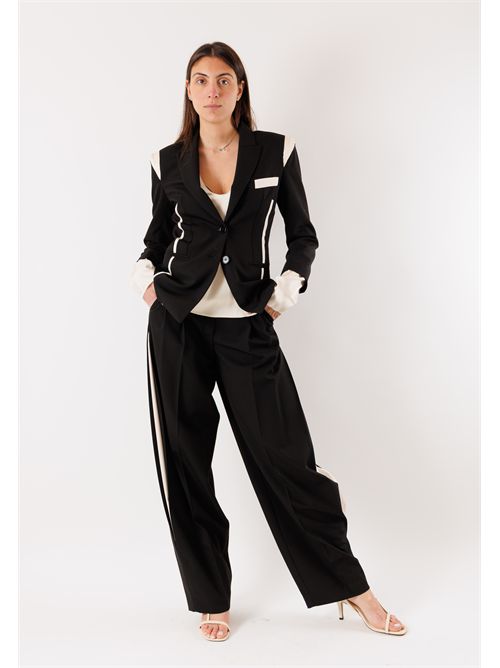 Two-tone stretch jacket 8S0571A498 PATRIZIA PEPE | 8S0571A498FG53