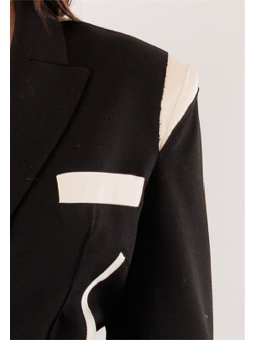 Two-tone stretch jacket 8S0571A498 PATRIZIA PEPE | 8S0571A498FG53