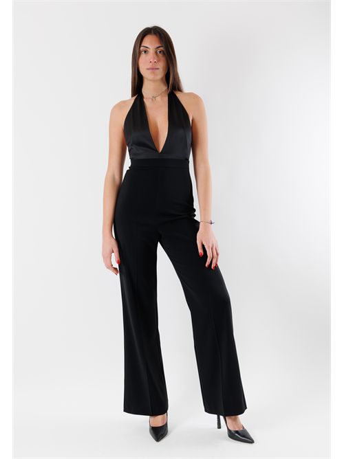 Elegant jumpsuit with deep neckline 8T0052A6F5 PATRIZIA PEPE | 8T0052A6F5K103