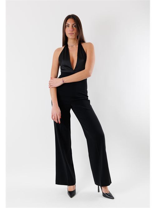 Elegant jumpsuit with deep neckline 8T0052A6F5 PATRIZIA PEPE | 8T0052A6F5K103